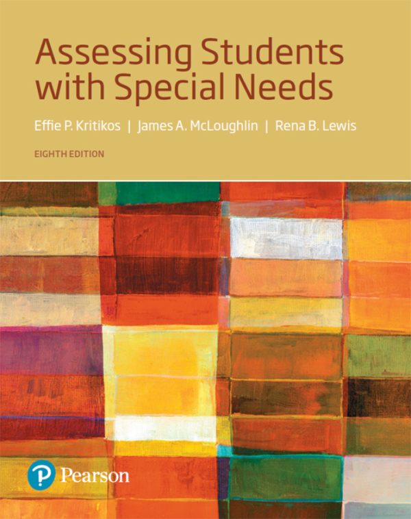 Assessing Students with Special Needs, 8th Edition, by James A. McLoughlin Test Bank