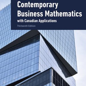 Contemporary Business Mathematics with Canadian Applications 13th Edition by Sieg A. Hummelbrunner test bank