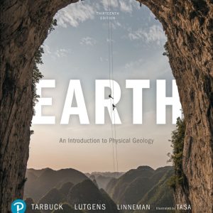 Earth An Introduction to Physical Geology 13th Edition by Tarbuck Test Bank