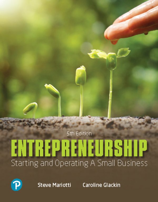 Entrepreneurship Starting and Operating A Small Business 5th Edition by Glackin Solution Manual