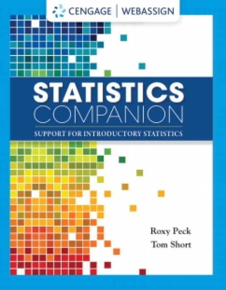 Statistics Companion Support for Introductory Statistics, 1st Edition, by Roxy Peck Solution Manual