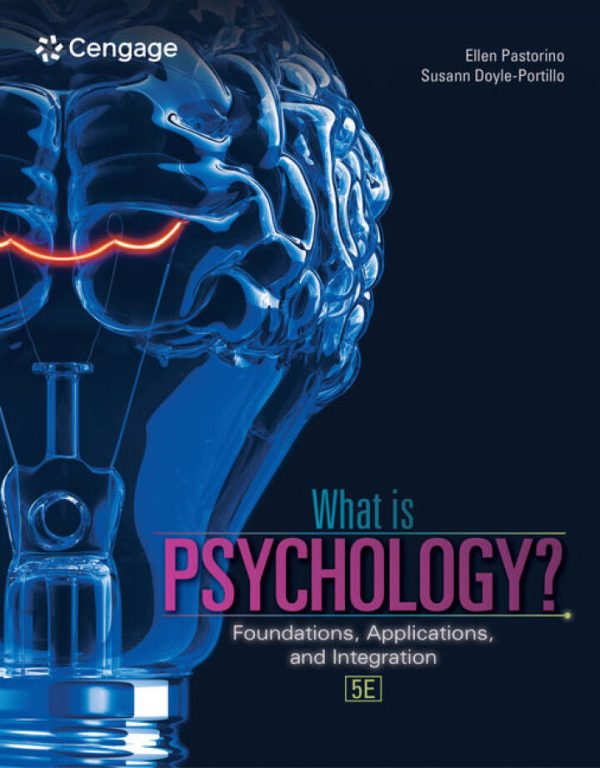 What is Psychology?: Foundations Applications and Integration 5th Edition by Pastorino Test Bank