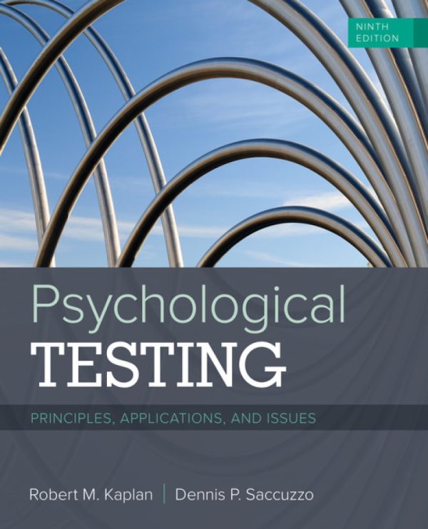 Psychological Testing Principles Applications and Issues 9th Edition by Kaplan Test Bank