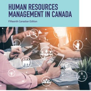 Human Resources Management in Canada 15th Canadian Edition by Dessler SOLUTION MANUAL