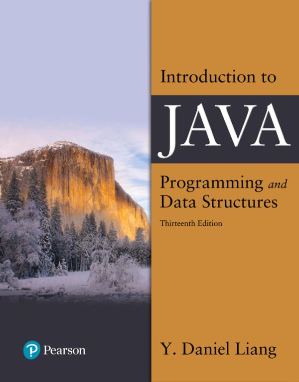 Introduction to Java Programming and Data Structures 13th Edition by Liang TEST BANK