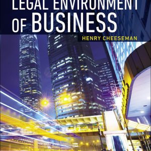 Legal Environment of Business 9th Edition by Cheeseman Solution Manual