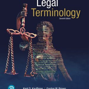 Legal Terminology 7th edition by Kauffman Test Bank