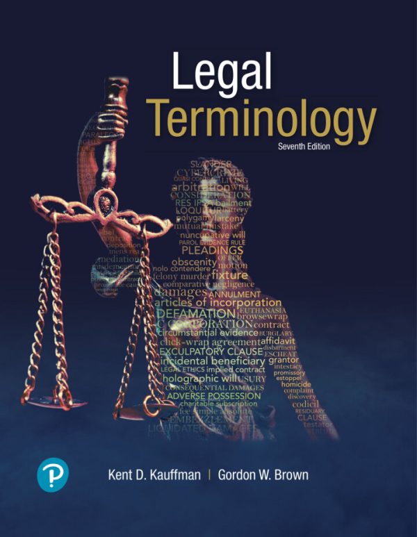 Legal Terminology 7th edition by Kauffman Test Bank