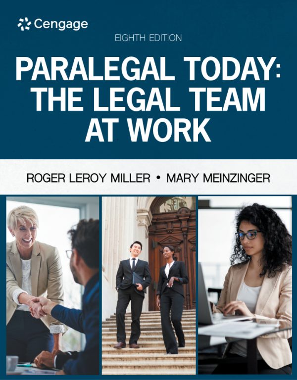 Paralegal Today The Legal Team at Work 8th Edition Miller Test Bank