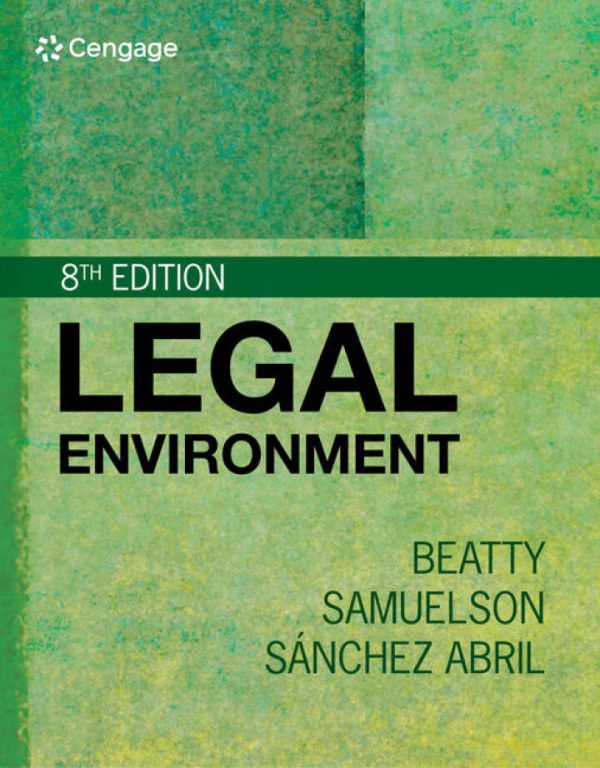 Legal Environment 8th Edition by Beatty Test Bank