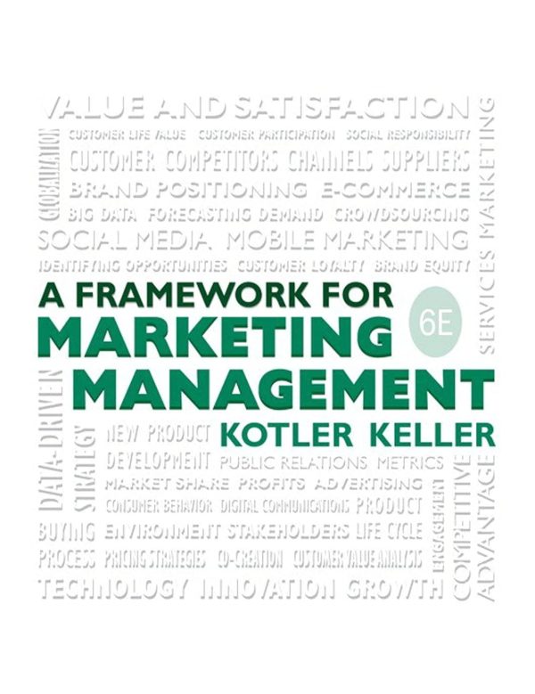 A Framework for Marketing Management 6th Edition by Kotler TEST BANK