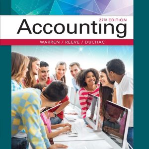 Accounting 27th Edition by Warren Test Bank