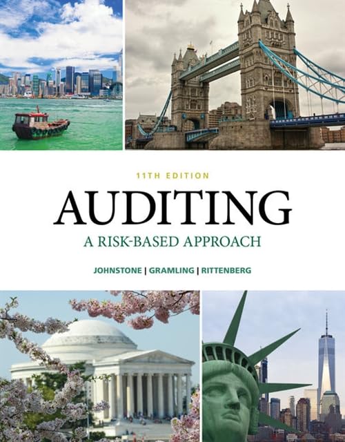 Auditing A Risk Based-Approach 11th Edition by Johnstone-Zehms Test Bank