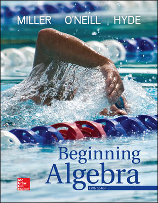 Beginning Algebra 5th Edition by Miller Test Bank
