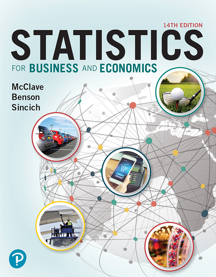 Statistics for Business and Economics 14th Edition by McClave SOLUTION MANUAL