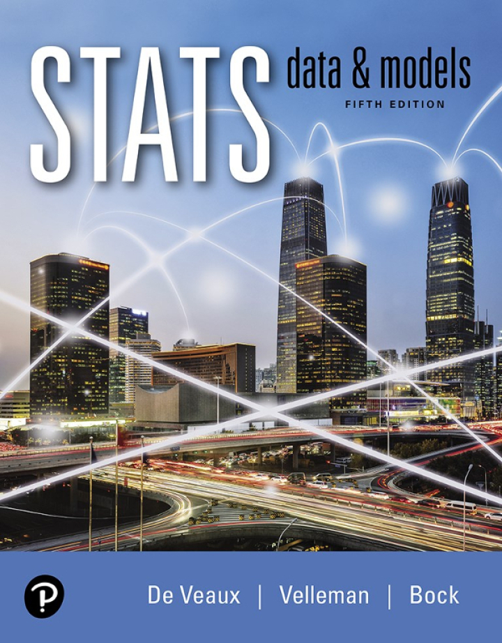 Stats Data and Models 5th Edition by De Veaux Test Bank