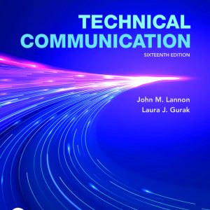 Technical Communication 16th Edition by Lannon Test Bank